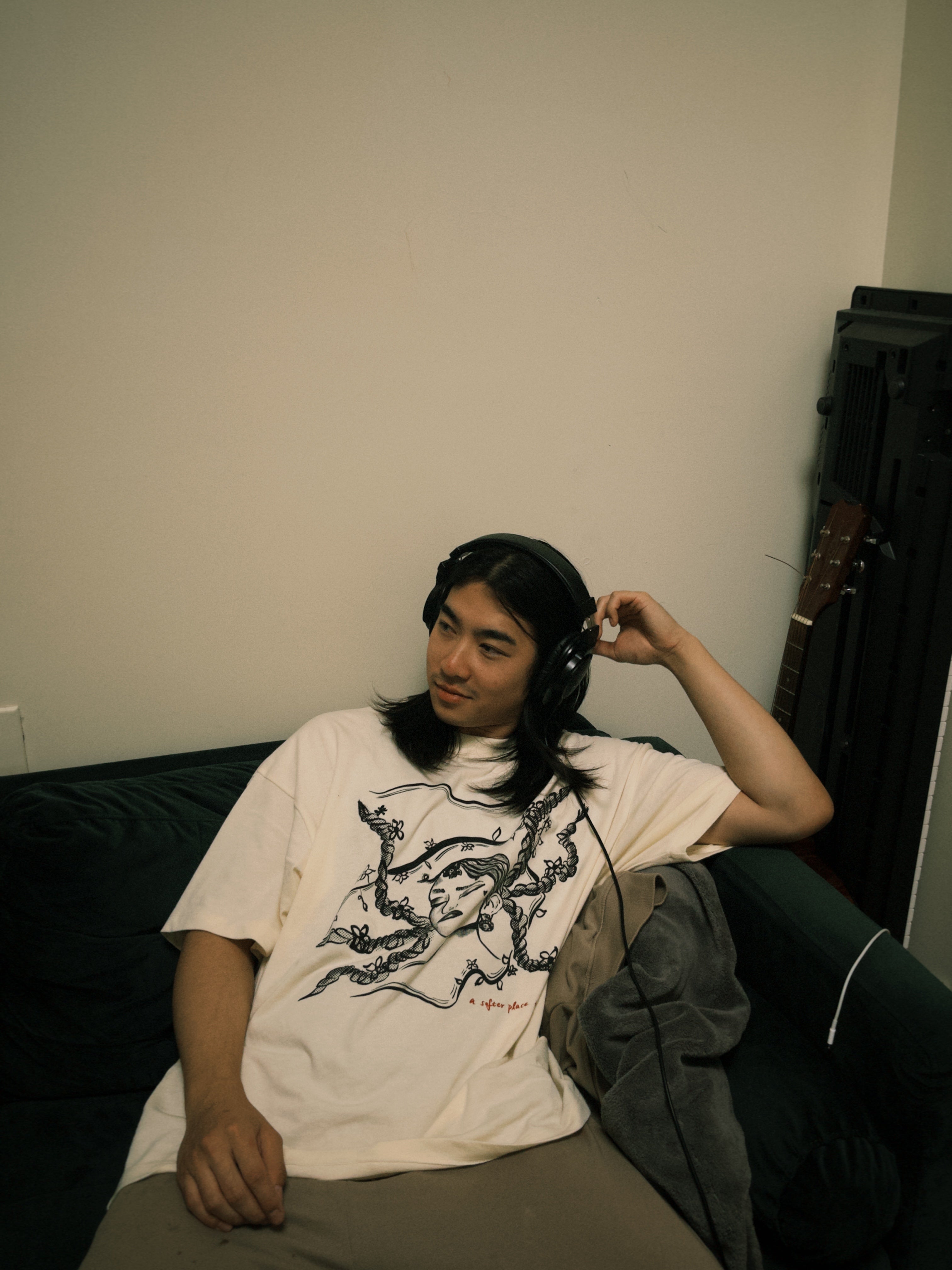 "a softer place to land" braids tee