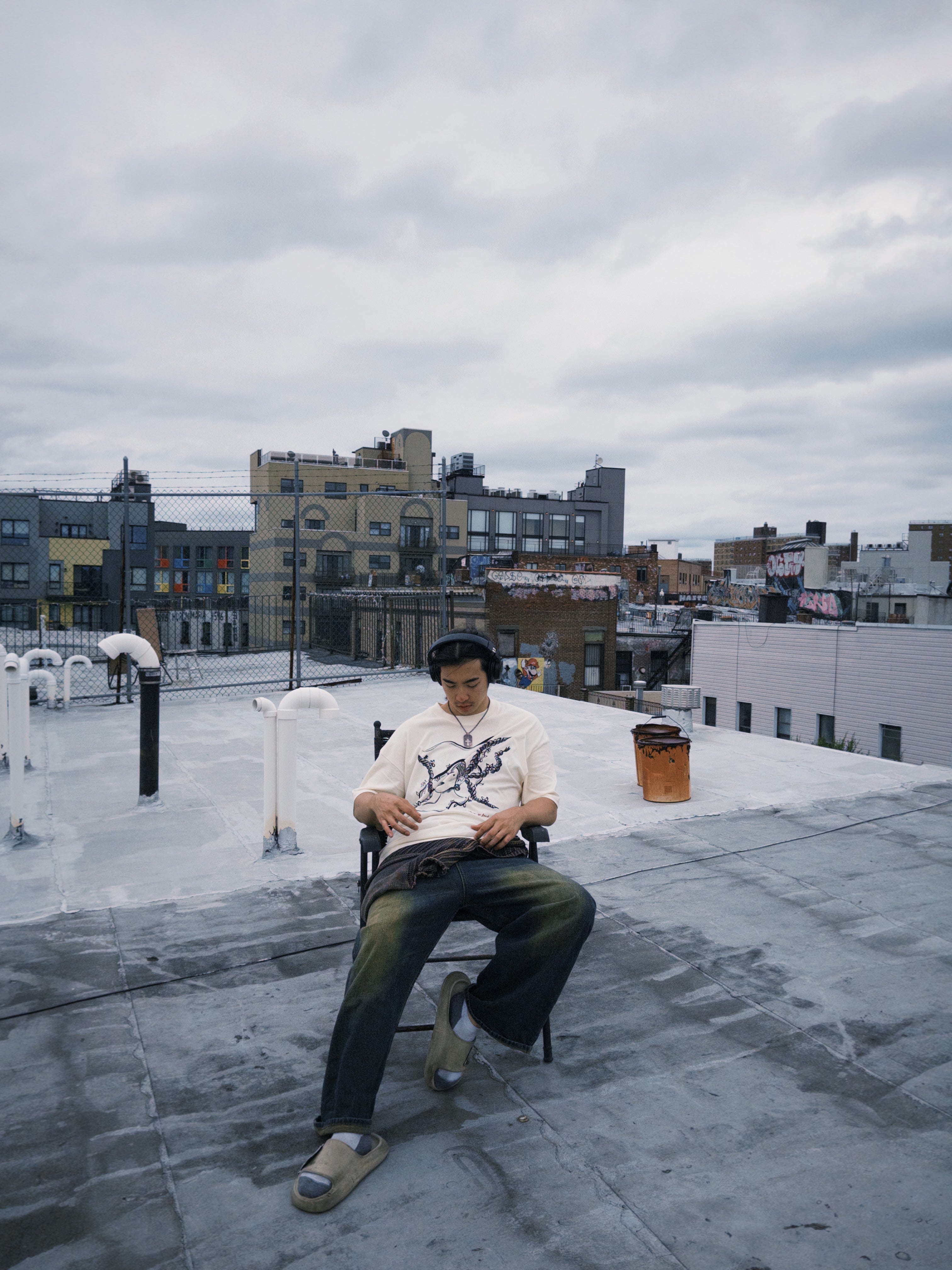 "a softer place to land" braids tee
